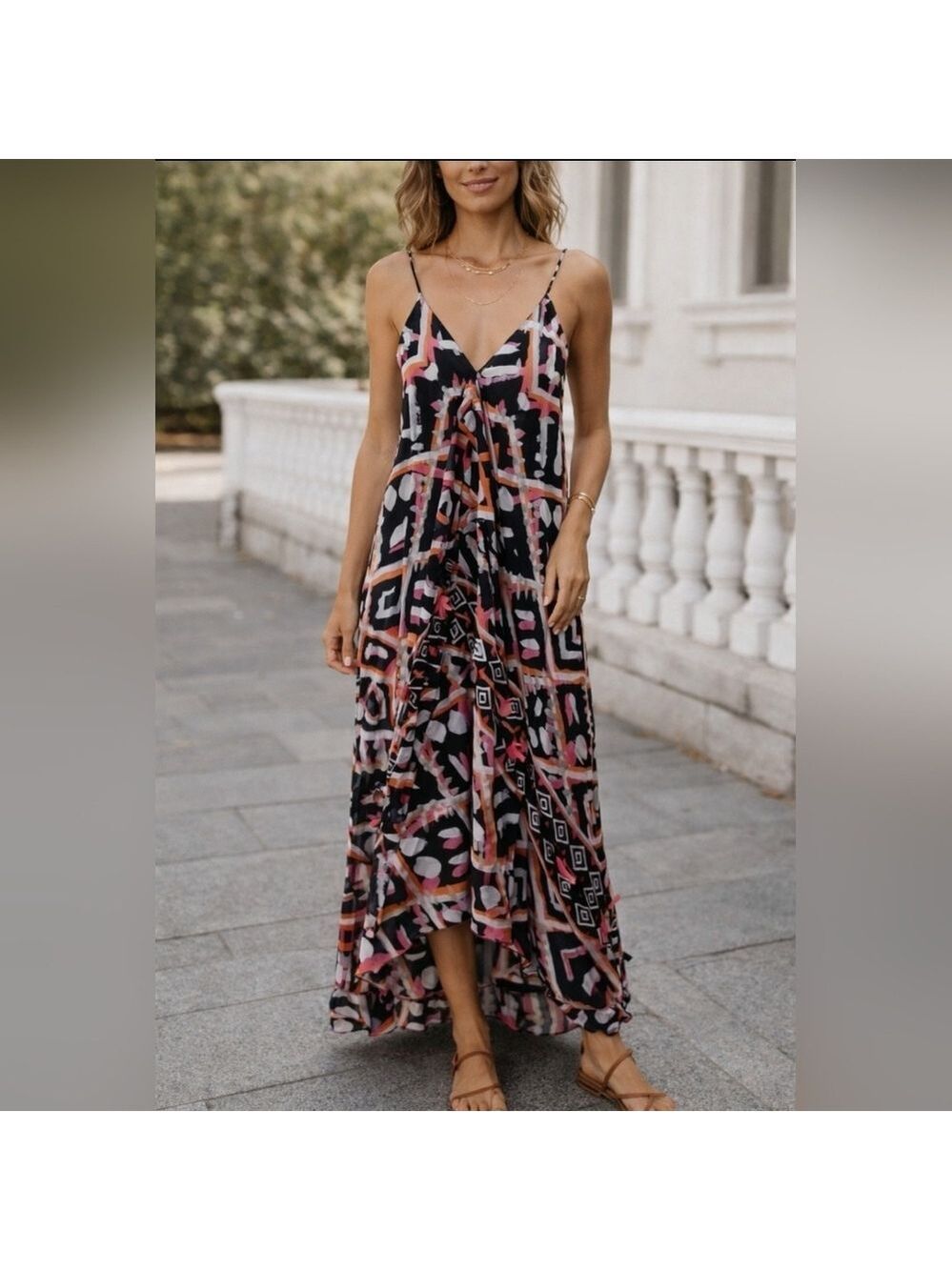 Charlie Paige Bohemian Beach cover up Dress. NWT. One size.